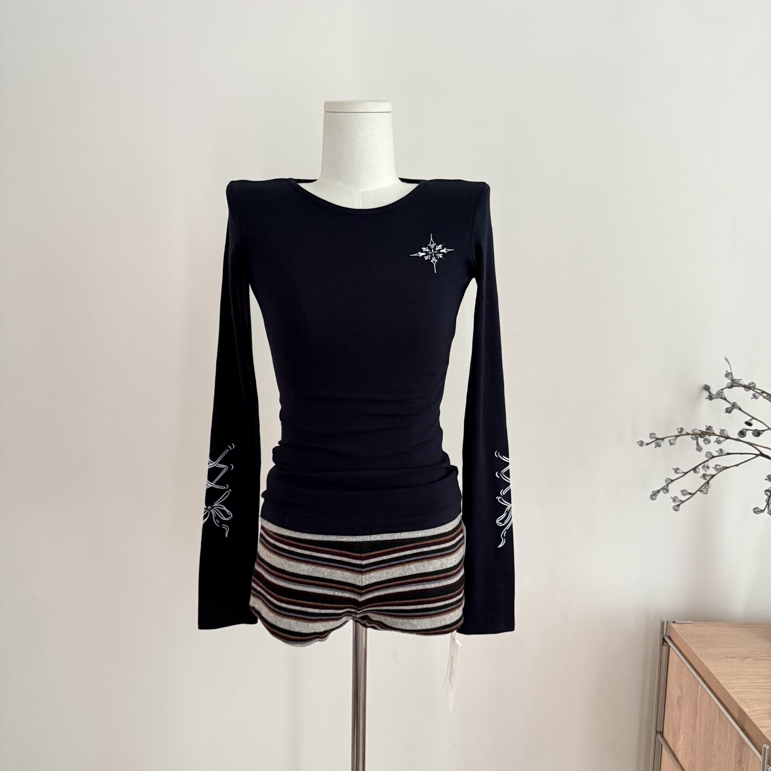 Women’s Long Sleeve Slim Fit Knit Top Spring Base Layer